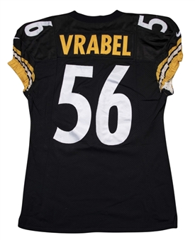 1999 Mike Vrabel Game Used Pittsburgh Steelers Home Jersey 
